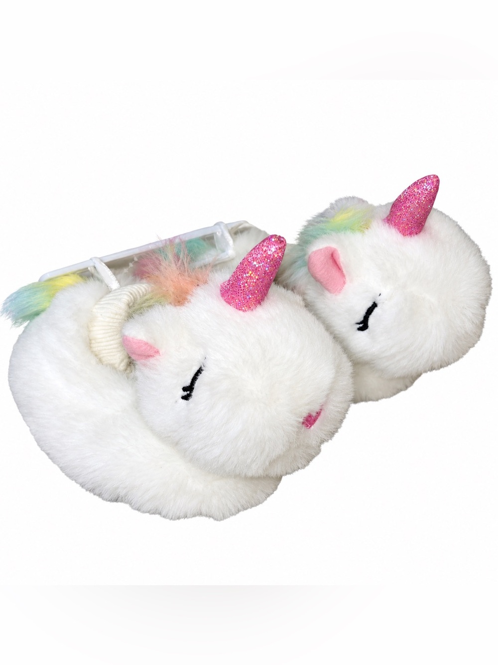 Little Me Baby Girl Unicorn Slippers | Rainbow Pastel | 0-6 Months NWT